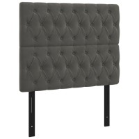 vidaXL Headboards 2 pcs Dark Gray 39.4