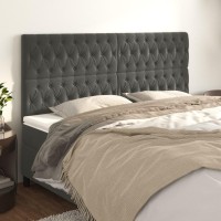 vidaXL Headboards 4 pcs Dark Gray 35.4