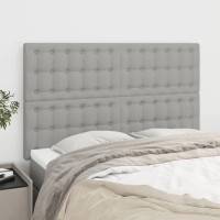 vidaXL Headboards 4 pcs Light Gray 28.3