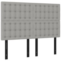 vidaXL Headboards 4 pcs Light Gray 28.3