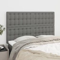 vidaXL Headboards 4 pcs Dark Gray 28.3