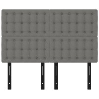 vidaXL Headboards 4 pcs Dark Gray 28.3