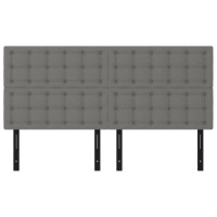 vidaXL Headboards 4 pcs Dark Gray 31.5