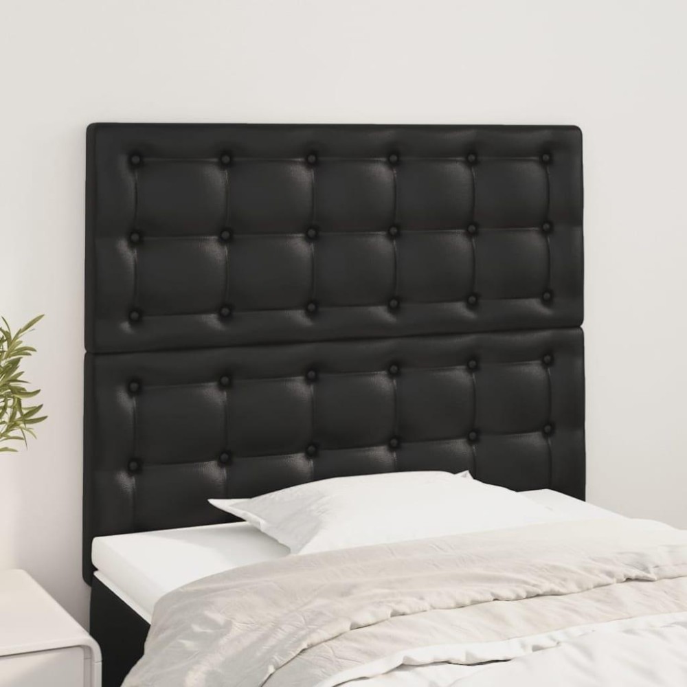 vidaXL Headboards 2 pcs Black 39.4