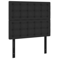 vidaXL Headboards 2 pcs Black 39.4