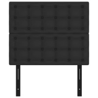 vidaXL Headboards 2 pcs Black 39.4