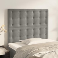 vidaXL Headboards 2 pcs Light Gray 39.4