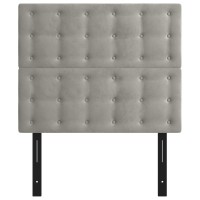 vidaXL Headboards 2 pcs Light Gray 39.4