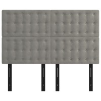 vidaXL Headboards 4 pcs Light Gray 28.3