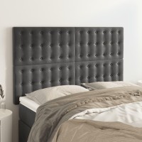 vidaXL Headboards 4 pcs Dark Gray 28.3