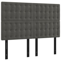 vidaXL Headboards 4 pcs Dark Gray 28.3