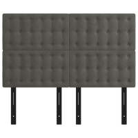 vidaXL Headboards 4 pcs Dark Gray 28.3