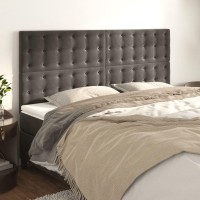 vidaXL Headboards 4 pcs Dark Gray 31.5