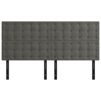 vidaXL Headboards 4 pcs Dark Gray 31.5