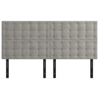 vidaXL Headboards 4 pcs Light Gray 35.4