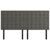 vidaXL Headboards 4 pcs Dark Gray 39.4