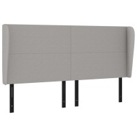 vidaXL Headboard with Ears Light Gray 64.2