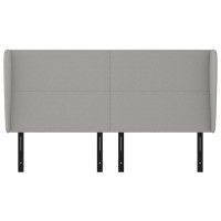 vidaXL Headboard with Ears Light Gray 64.2