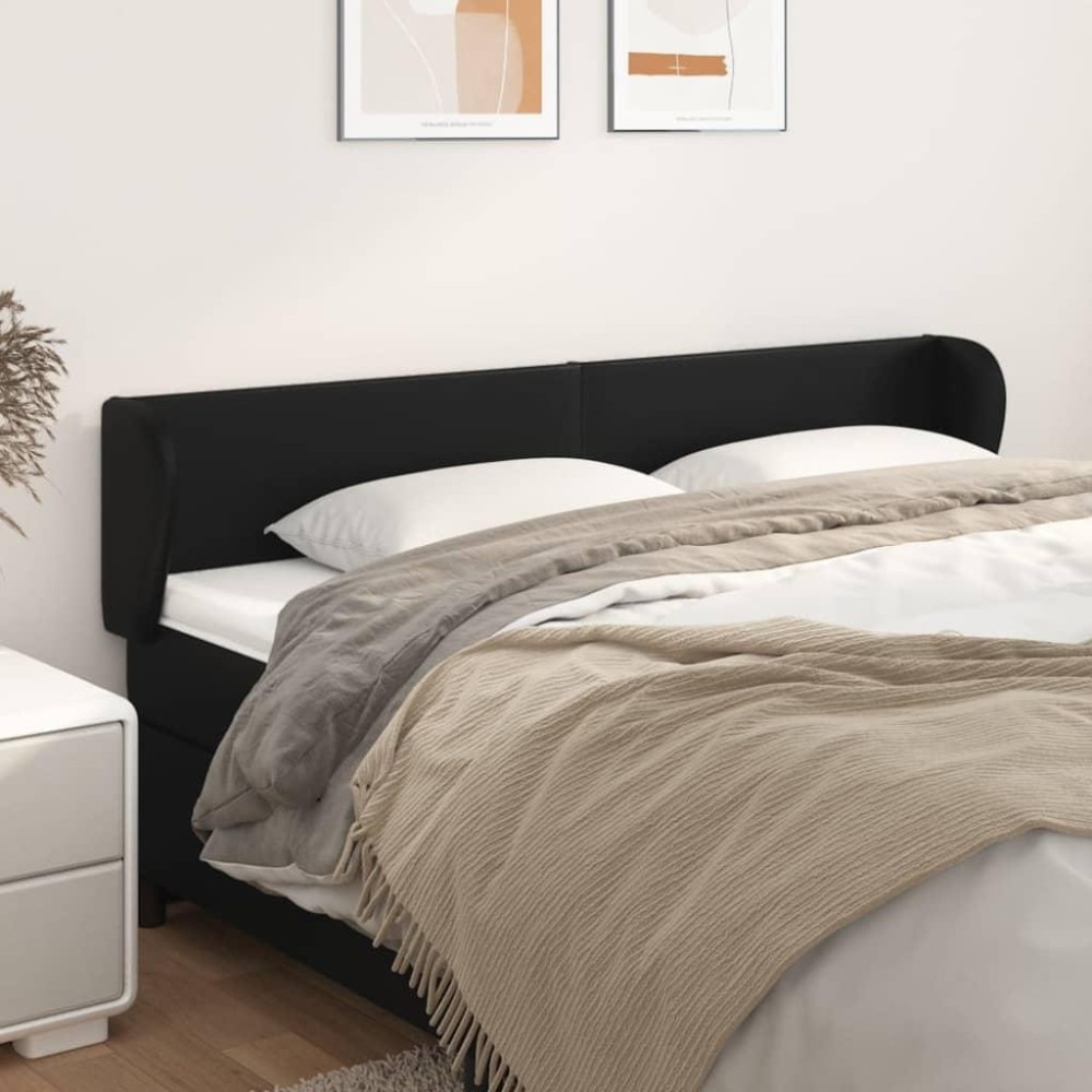 vidaXL Headboard with Ears Black 79.9