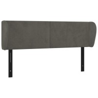 vidaXL Headboard with Ears Dark Gray 57.9