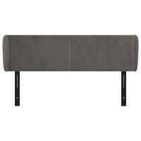 vidaXL Headboard with Ears Dark Gray 57.9