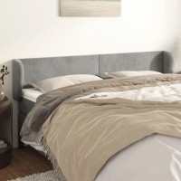 vidaXL Headboard with Ears Light Gray 64.2