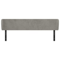 vidaXL Headboard with Ears Light Gray 64.2