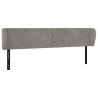 vidaXL Headboard with Ears Light Gray 72