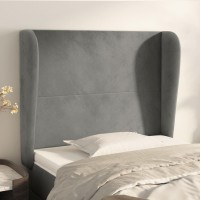 vidaXL Headboard with Ears Light Gray 40.6