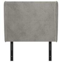 vidaXL Headboard with Ears Light Gray 40.6