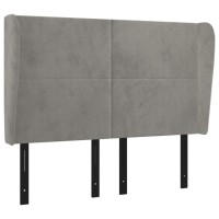 vidaXL Headboard with Ears Light Gray 57.9