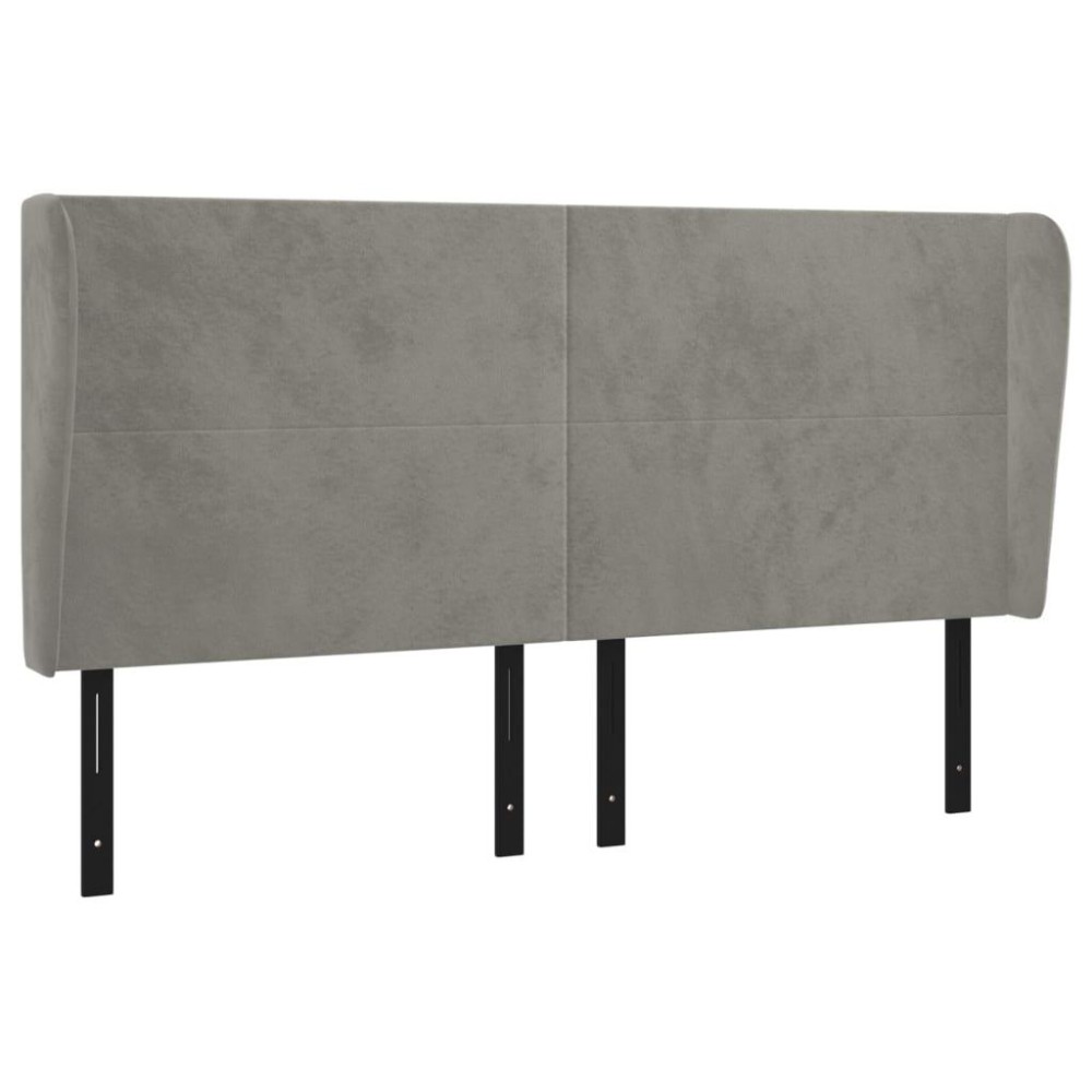 vidaXL Headboard with Ears Light Gray 64.2