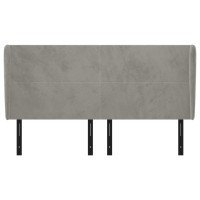 vidaXL Headboard with Ears Light Gray 64.2