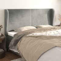 vidaXL Headboard with Ears Light Gray 72