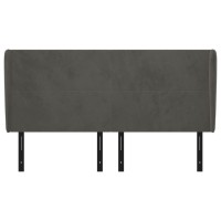 vidaXL Headboard with Ears Dark Gray 72