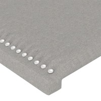 vidaXL Headboard with Ears Light Gray 57.9