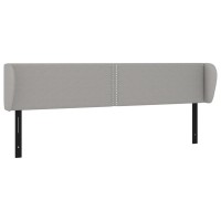 vidaXL Headboard with Ears Light Gray 64.2