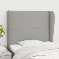 vidaXL Headboard with Ears Light Gray 40.6