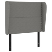 vidaXL Headboard with Ears Dark Gray 40.6