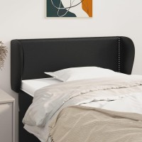 vidaXL Headboard with Ears Black 40.6