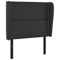 vidaXL Headboard with Ears Black 40.6