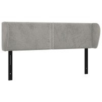 vidaXL Headboard with Ears Light Gray 57.9