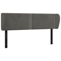 vidaXL Headboard with Ears Dark Gray 57.9