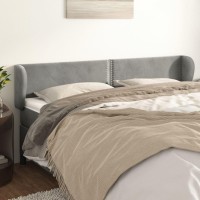 vidaXL Headboard with Ears Light Gray 64.2