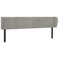 vidaXL Headboard with Ears Light Gray 64.2