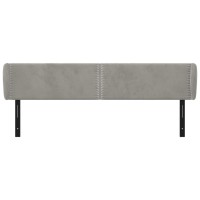 vidaXL Headboard with Ears Light Gray 64.2