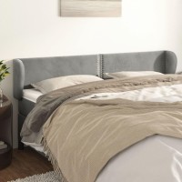 vidaXL Headboard with Ears Light Gray 79.9