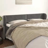 vidaXL Headboard with Ears Dark Gray 79.9