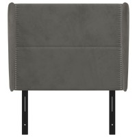 vidaXL Headboard with Ears Dark Gray 40.6