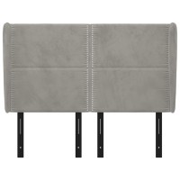 vidaXL Headboard with Ears Light Gray 57.9